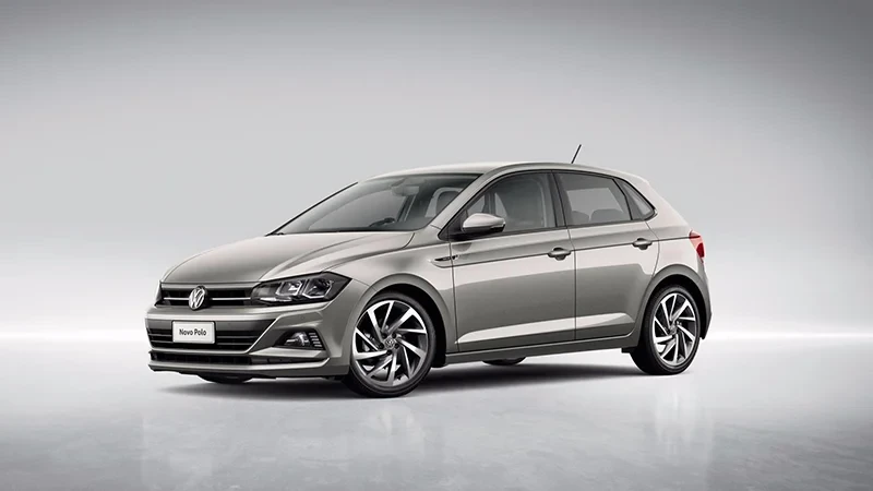 Volkswagen Polo 2021 Cinza, vista lateral, seminovo