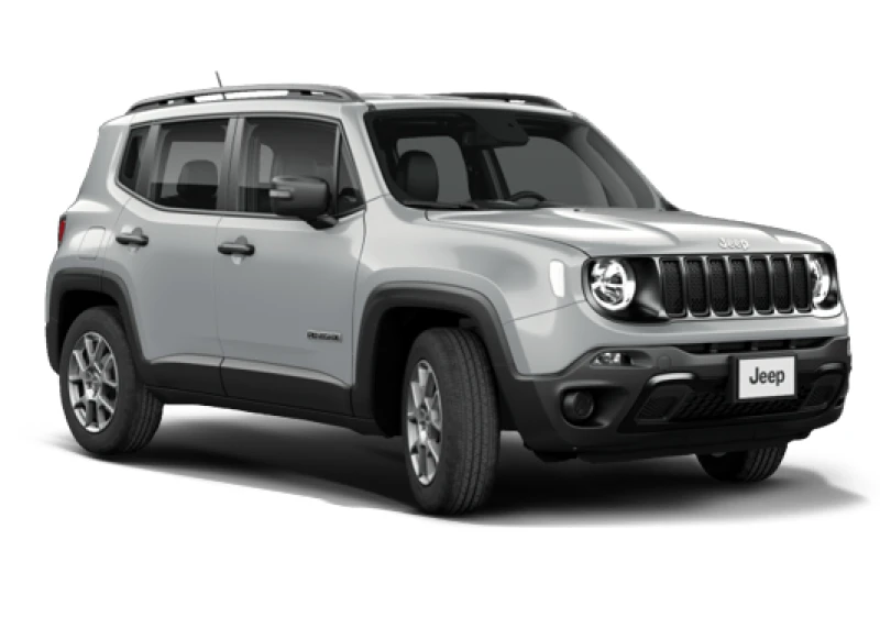 Jeep Renegade 2021 Cinza, vista lateral, seminovo